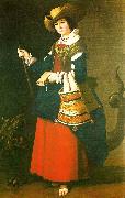 Francisco de Zurbaran st. agatha. oil painting on canvas
